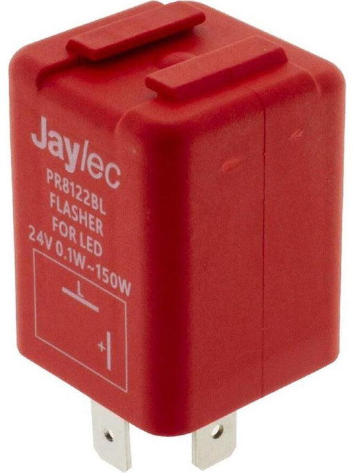 Jaylec Electronic LED Flasher Relay 24 Volts, 2 Pin, Max 150W PR8122BL Relays Jaylec - Micks Gone Bush