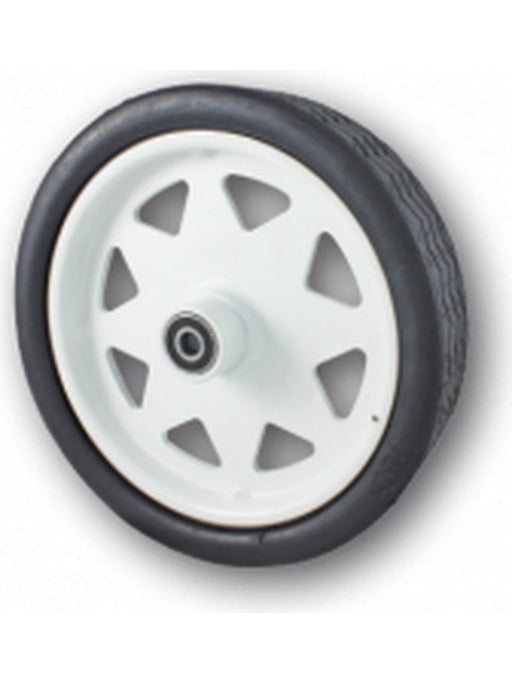 ARK 10" Black Solid Rubber Wheel 12mm Shaft Premium Jockey Wheels White PSW10 Jockey Wheels ARK - Micks Gone Bush