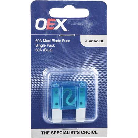 OEX Maxi Blade Fuse 60A Blue Single Pack ACX1629BL FUSE OEX - Micks Gone Bush