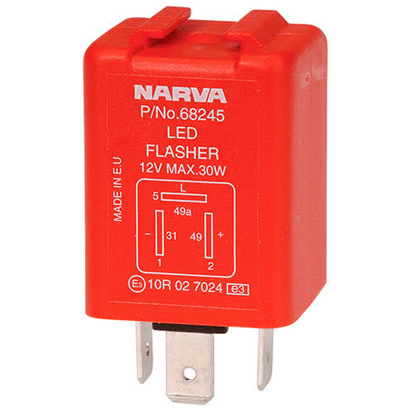 Narva Electronic LED Flasher 12V 3 Pin 68245BL FLASHER UNIT NARVA - Micks Gone Bush