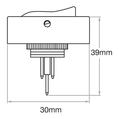 OEX Rocker Switch On/off Spst 12V Red Illuminated 30A ACX3797 SWITCH OEX - Micks Gone Bush