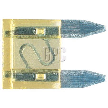 Thunder Mini Blade Fuse 20A Yellow 5 Pack TDR05024 FUSE THUNDER - Micks Gone Bush