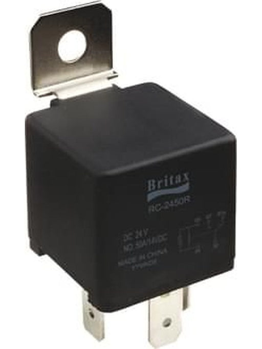 Britax Relay Mini 24V 20A 4 Pin N/O Contacts Spst Resistor R4-2440RBX Relays Britax - Micks Gone Bush