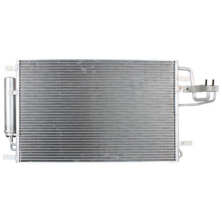 Hanon System HCC Air Conditioning Condenser Parallel Flow Pad Inlet/outlet CNX738 AIR CONDITIONING CONDENSER HANON SYSTEM - Micks Gone Bush