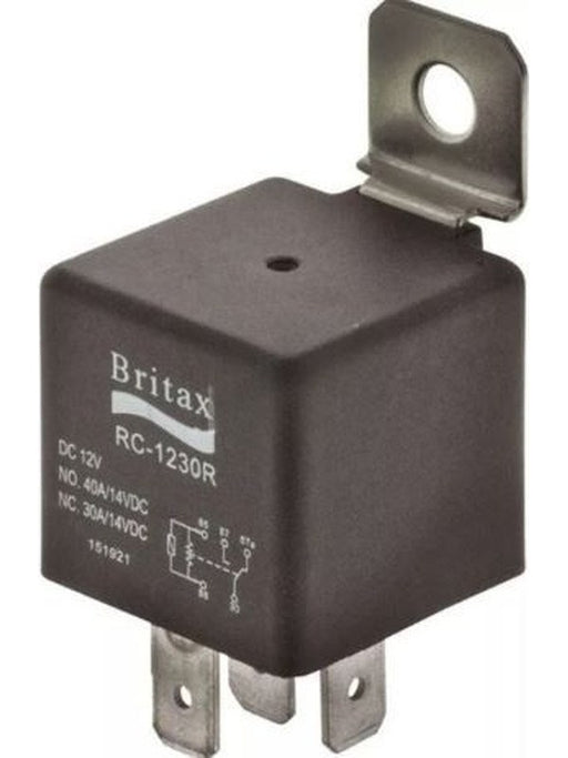 Britax Relay Mini 12V 30/40A 5 Pin Change Over Spdt Resistor RC-1230RBX Relays Britax - Micks Gone Bush