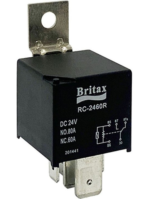 Britax Relay Hd Mini 24V 30/40A 5 Pin Change Over Spdt 9.5mm RC-2460RBX Relays Britax - Micks Gone Bush