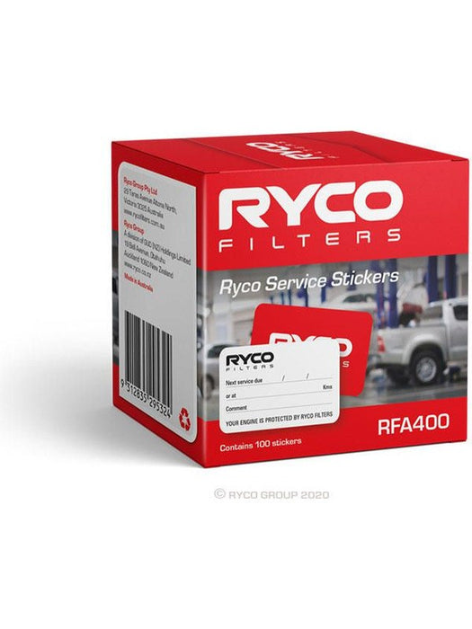 Ryco Service Stickers Pack of 100 RFA400 Ryco - Micks Gone Bush