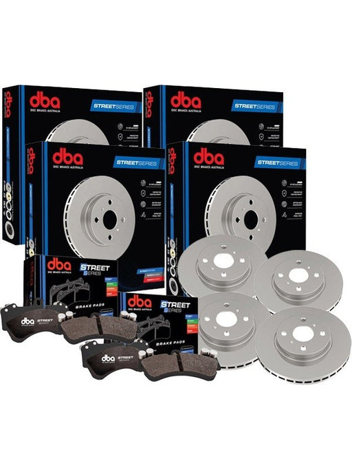 DBA Front & Rear Disc Rotors + Street Series Brake Pads MGB-KIT-DBA-10310 DBA - Micks Gone Bush