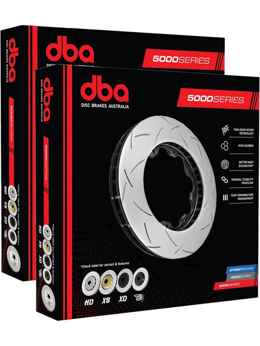 2 x DBA Disc Brake Rotor Ring T3 Slotted 5000 Series 308mm MGB-KIT-DBA-7047 DBA - Micks Gone Bush