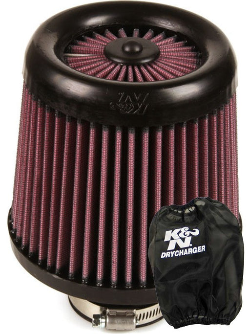 K&N Round Tapered X-Stream Clamp-On Air Filter RX-4950 + Filter Wrap MGB-KIT-KNN-2455 K&N - Micks Gone Bush