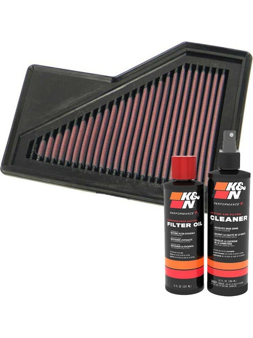 K&N Air Filter 33-2885 + Recharge Kit MGB-KIT-KNN-484 K&N - Micks Gone Bush