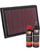 K&N Air Filter 33-3045 + Recharge Kit MGB-KIT-KNN-593 K&N - Micks Gone Bush