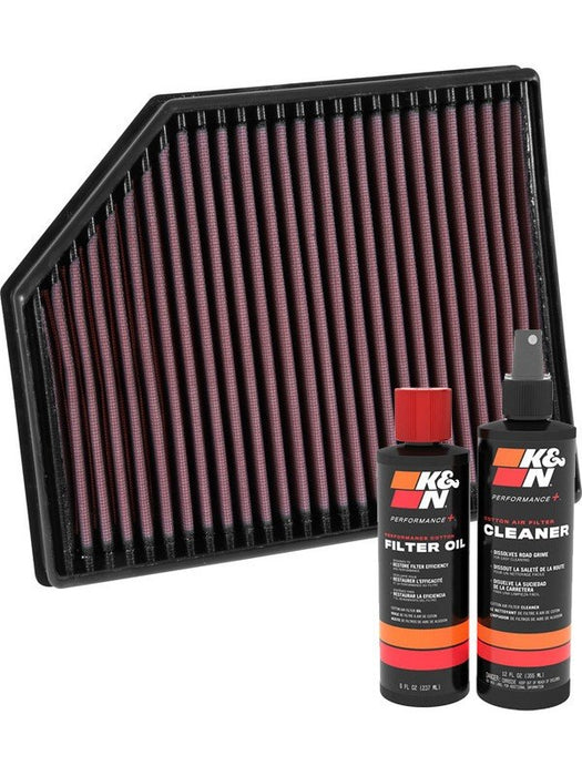 K&N Air Filter 33-3065 + Recharge Kit MGB-KIT-KNN-612 K&N - Micks Gone Bush