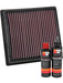 K&N Air Filter 33-5064 + Recharge Kit MGB-KIT-KNN-747 K&N - Micks Gone Bush