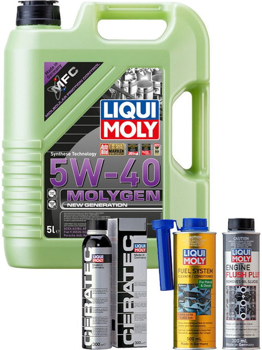 Liqui Moly Molygen New Generation 5W-40 5L + Platinum Service Kit MGB-KIT-LQM-139 Liqui Moly - Micks Gone Bush