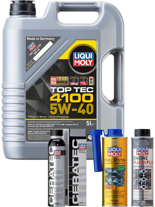 Liqui Moly Top Tec 4100 5W-40 5L + Platinum Service Kit MGB-KIT-LQM-160 Liqui Moly - Micks Gone Bush
