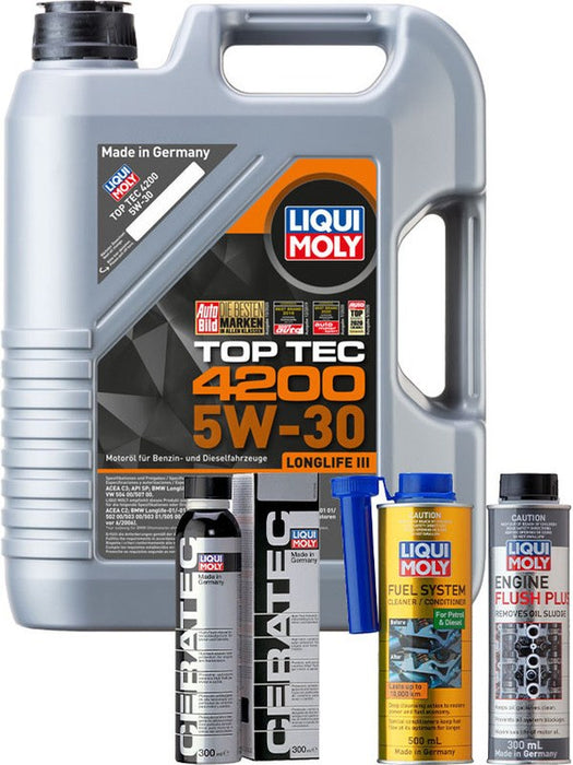 Liqui Moly Top Tec 4200 5W-30 5L + Platinum Service Kit MGB-KIT-LQM-178 Liqui Moly - Micks Gone Bush