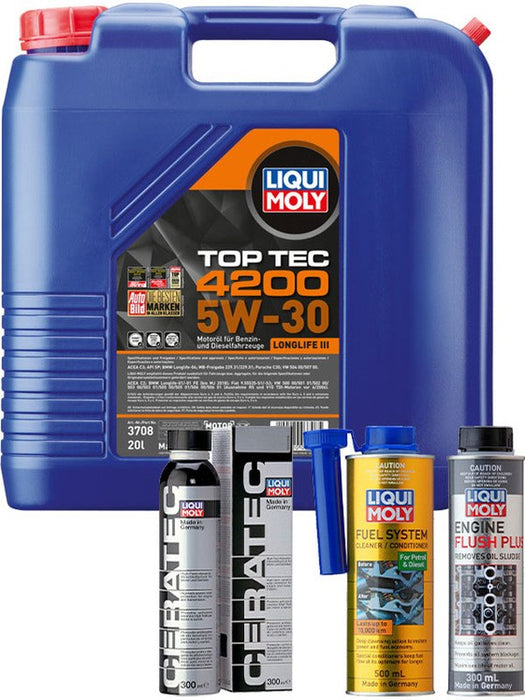 Liqui Moly Top Tec 4200 5W-30 20L + Platinum Service Kit MGB-KIT-LQM-186 Liqui Moly - Micks Gone Bush