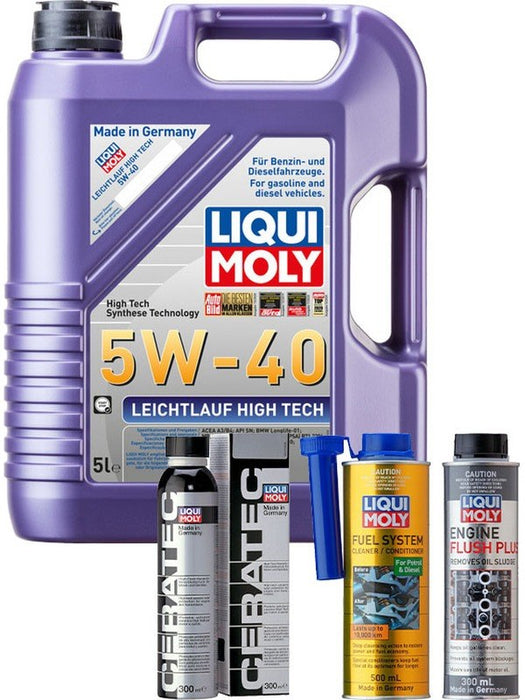 Liqui Moly Leichtlauf High Tech 5W-40 5L + Platinum Service Kit MGB-KIT-LQM-224 Liqui Moly - Micks Gone Bush