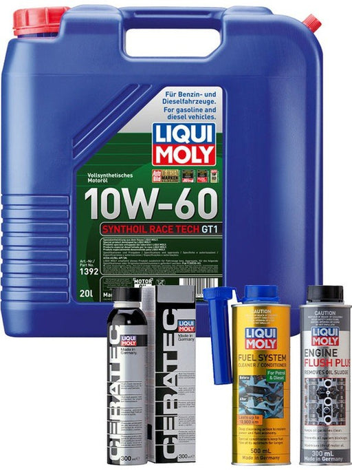 Liqui Moly Synthoil Race Tech GT1 10W-60 20L + Platinum Service Kit MGB-KIT-LQM-231 Liqui Moly - Micks Gone Bush