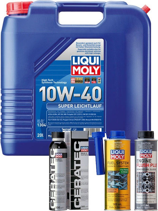 Liqui Moly Super Leichtlauf 10W-40 20L + Platinum Service Kit MGB-KIT-LQM-241 Liqui Moly - Micks Gone Bush