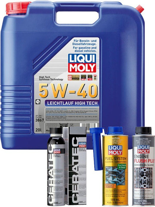Liqui Moly Leichtlauf High Tech 5W-40 20L + Platinum Service Kit MGB-KIT-LQM-242 Liqui Moly - Micks Gone Bush