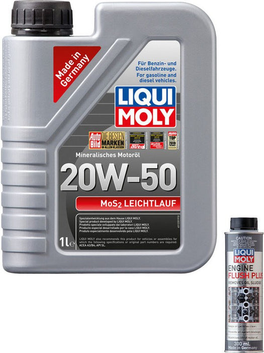 Liqui Moly MoS2 Leichtlauf 20W-50 1L + Silver Service Kit MGB-KIT-LQM-30 Liqui Moly - Micks Gone Bush