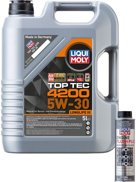 Liqui Moly Top Tec 4200 5W-30 5L + Silver Service Kit MGB-KIT-LQM-54 Liqui Moly - Micks Gone Bush