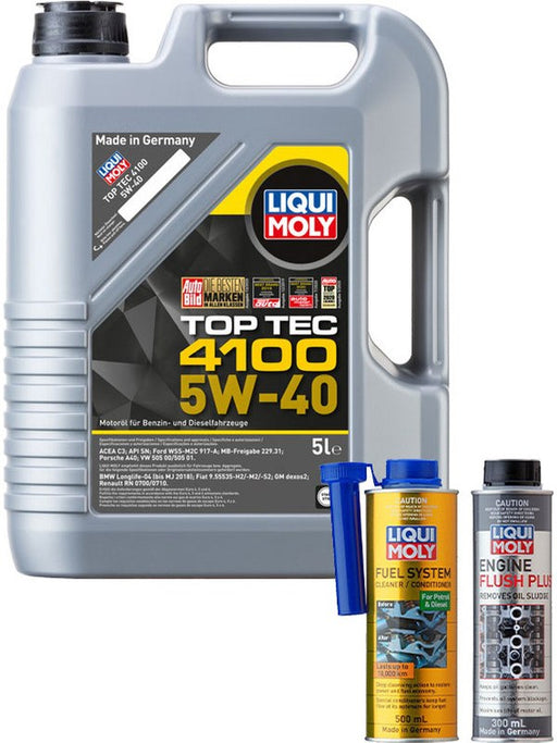 Liqui Moly Top Tec 4100 5W-40 5L + Gold Service Kit MGB-KIT-LQM-98 Liqui Moly - Micks Gone Bush