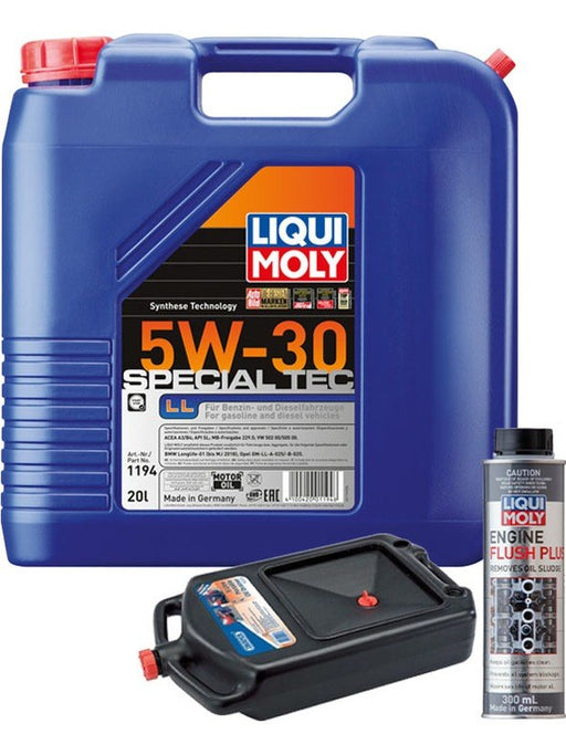 LIQUI MOLY Special Tec LL 5W-30 20L Silver Service Kit + 8L Drip Tray MGB-KIT-MIX-116 Mixed - Micks Gone Bush