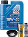LIQUI MOLY Super Leichtlauf 10W-40 1L Gold Service Kit + 6L Drip Tray MGB-KIT-MIX-141 Mixed - Micks Gone Bush