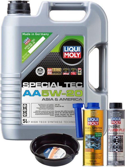 LIQUI MOLY Special Tec AA 5W-20 5L Gold Service Kit + 6L Drip Tray MGB-KIT-MIX-152 Mixed - Micks Gone Bush