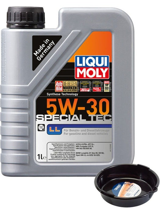 LIQUI MOLY Special Tec LL 5W-30 1L + 6L Drip Tray MGB-KIT-MIX-19 Mixed - Micks Gone Bush