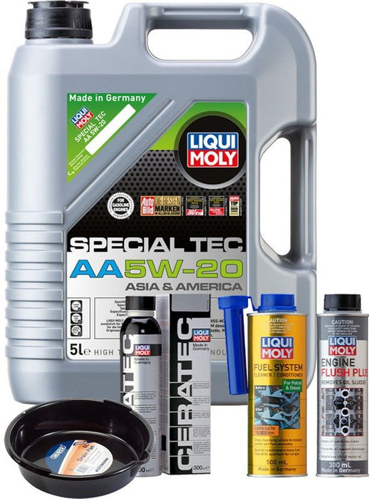 LIQUI MOLY Special Tec AA 5W-20 5L Platinum Service Kit + 6L Drip Tray MGB-KIT-MIX-214 Mixed - Micks Gone Bush