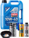 LIQUI MOLY Super Leichtlauf 10W-40 5L Platinum Service Kit + 6L Drip Tray MGB-KIT-MIX-227 Mixed - Micks Gone Bush