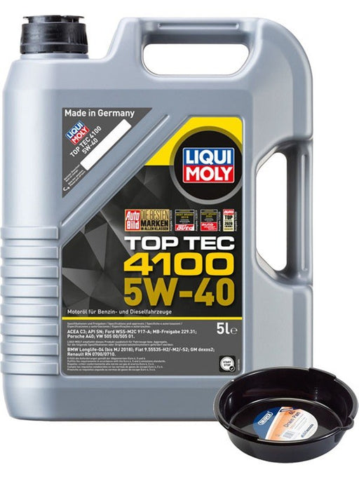 LIQUI MOLY Top Tec 4100 5W-40 5L + 6L Drip Tray MGB-KIT-MIX-26 Mixed - Micks Gone Bush