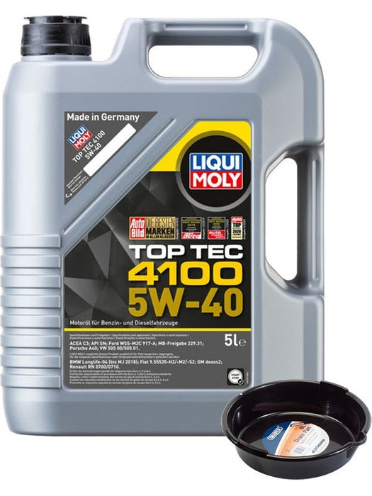 LIQUI MOLY Top Tec 4100 5W-40 5L + 6L Drip Tray MGB-KIT-MIX-26 Mixed - Micks Gone Bush