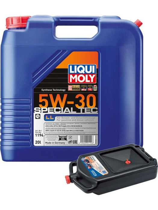 LIQUI MOLY Special Tec LL 5W-30 20L + 8L Drip Tray MGB-KIT-MIX-54 Mixed - Micks Gone Bush