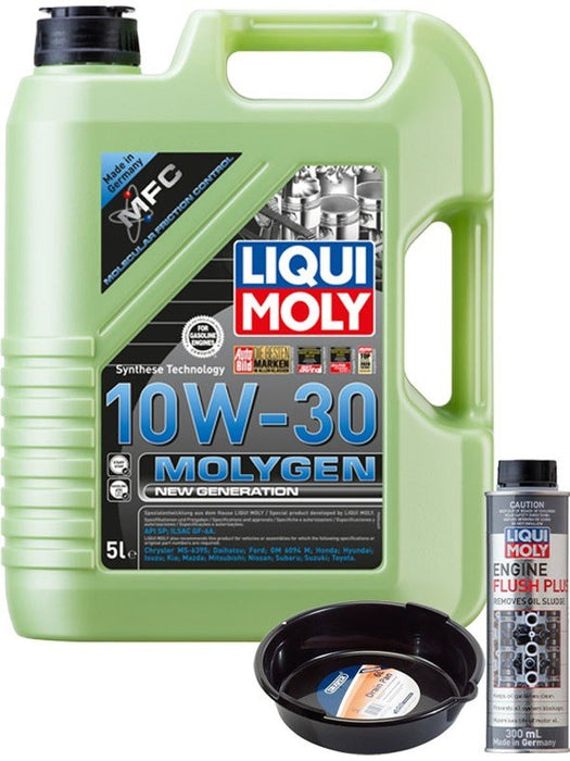 LIQUI MOLY Molygen New Generation 10W-30 5L Silver Service Kit + 6L Drip Tray MGB-KIT-MIX-75 Mixed - Micks Gone Bush