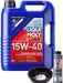 LIQUI MOLY Touring High Tech 15W-40 5L Silver Service Kit + 6L Drip Tray MGB-KIT-MIX-80 Mixed - Micks Gone Bush
