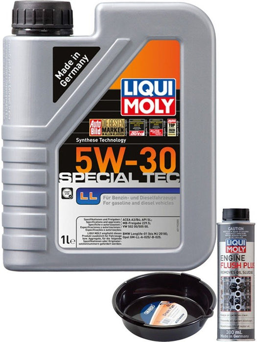 LIQUI MOLY Special Tec LL 5W-30 1L Silver Service Kit + 6L Drip Tray MGB-KIT-MIX-81 Mixed - Micks Gone Bush