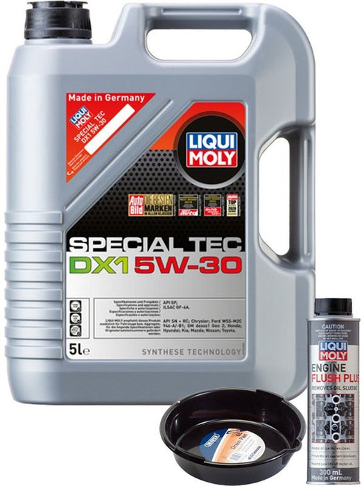LIQUI MOLY Special Tec DX1 5W-30 5L Silver Service Kit + 6L Drip Tray MGB-KIT-MIX-84 Mixed - Micks Gone Bush