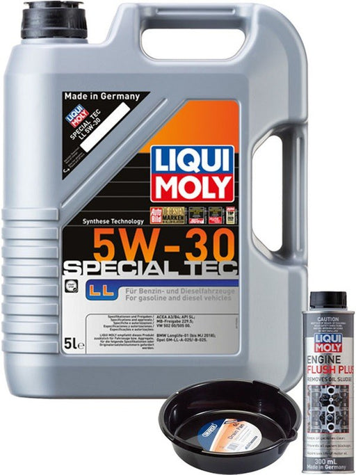 LIQUI MOLY Special Tec LL 5W-30 5L Silver Service Kit + 6L Drip Tray MGB-KIT-MIX-87 Mixed - Micks Gone Bush