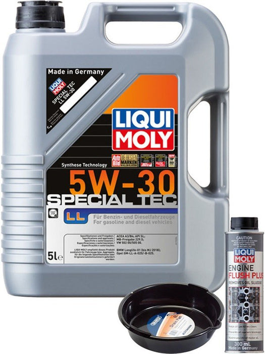 LIQUI MOLY Special Tec LL 5W-30 5L Silver Service Kit + 6L Drip Tray MGB-KIT-MIX-87 Mixed - Micks Gone Bush