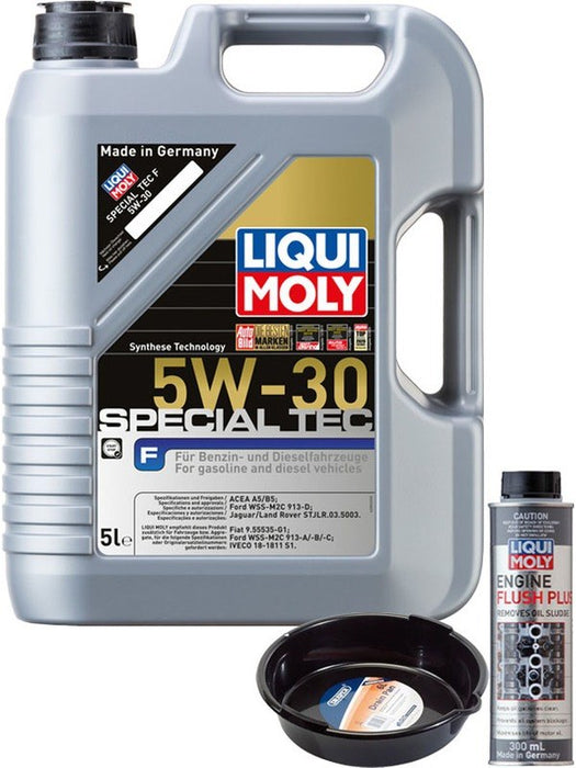 LIQUI MOLY Special Tec F 5W-30 5L Silver Service Kit + 6L Drip Tray MGB-KIT-MIX-98 Mixed - Micks Gone Bush