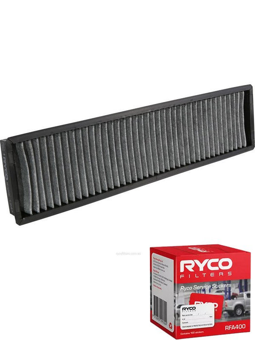 Ryco Cabin Air Filter Activated Carbon RCA225C + Service Stickers MGB-KIT-RYC-1571 Ryco - Micks Gone Bush