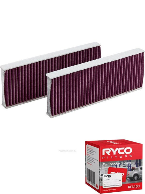 Ryco Cabin Air Filter Microshield RCA174MS + Service Stickers MGB-KIT-RYC-1620 Ryco - Micks Gone Bush