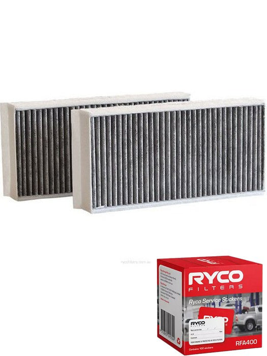 Ryco Cabin Air Filter N99 MicroShield RCA326C + Service Stickers MGB-KIT-RYC-1730 Ryco - Micks Gone Bush