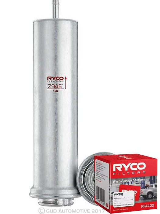 Ryco Fuel Filter Z945 + Service Stickers MGB-KIT-RYC-2502 Ryco - Micks Gone Bush