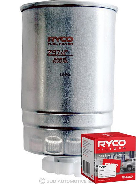 Ryco Fuel Filter Z974 + Service Stickers MGB-KIT-RYC-2523 Ryco - Micks Gone Bush
